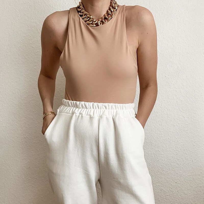 sieviešu vasaras kokvilnas bodiji Seksīgs vasaras masīvs y2k bodycon sieviešu ikdienas bodijs kombinezons bez piedurknēm Kombinezons Top bodijs