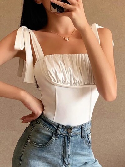 Y2k salds un seksīgs plāns traf sling kombinezons sieviešu elegants vasaras modes Kawaii pasaku veste Bodycon top ballīšu klubu plecs