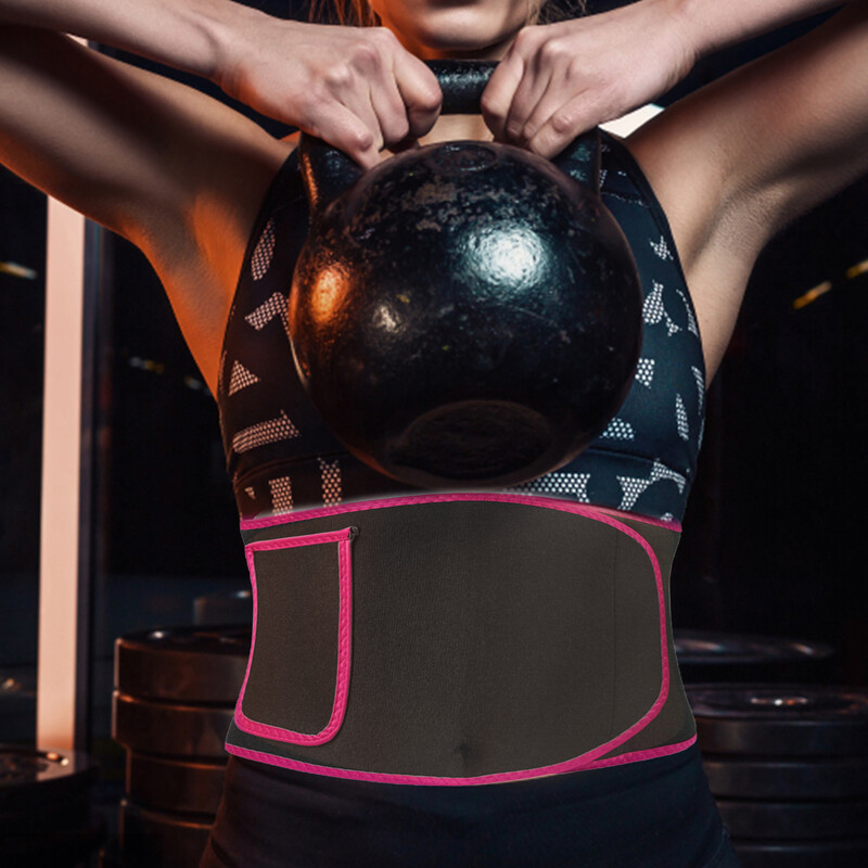 Femei și bărbați centură de susținere a taliei ajustabilă din neopren, lombară pentru spate, centură de transpirație, centură de fitness, antrenor pentru talie