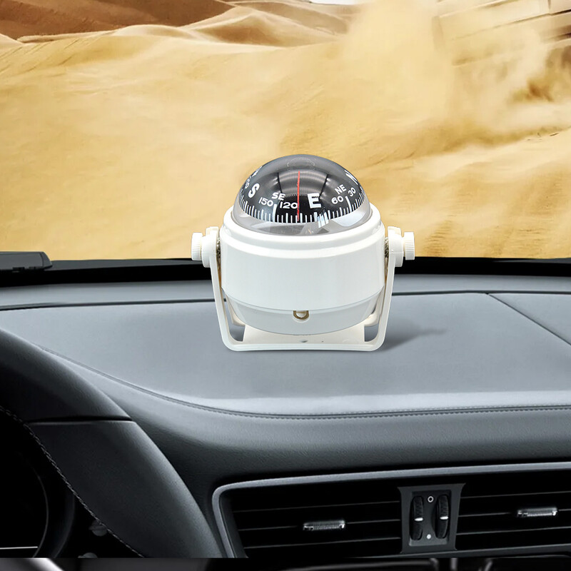 Bumbiņas formas jūras jūras elektroniskais kompass 360 grādu rotācijas laivas karavānu kravas automašīnu kompass jūras navigācijas pozicionēšanai