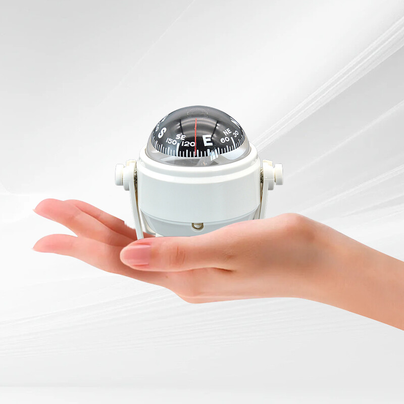 Bumbiņas formas jūras jūras elektroniskais kompass 360 grādu rotācijas laivas karavānu kravas automašīnu kompass jūras navigācijas pozicionēšanai