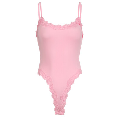 Rapcopter, dantelă solidă, cu gâtul în formă de O, cu bretele spaghetti, fără spate, y2k, pentru femei, îmbrăcăminte de bază, barceloane, tricou vintage de vară, anii 90