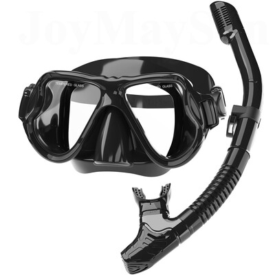 Set maski za suho ronjenje s panoramskim širokim pogledom protiv magljenja za odrasle Podvodno ronjenje s disalicom Obuka plivanja Ronilačke naočale podesive