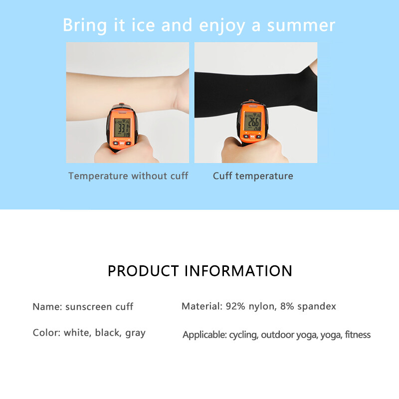 1/2/3 pāra sporta rokas saspiešanas piedurkne Basketbola riteņbraukšanas rokas sildītāja vasaras skriešanai UV aizsardzība volejbola sauļošanās josla