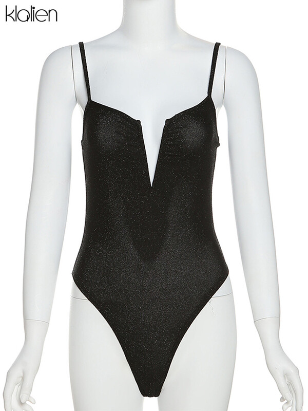 KLALIEN 2022, vară, sexy, piept joasă, cu bretele în V, body elastic elastic, pentru femei, Y2K, îmbrăcăminte de stradă, pentru fată fierbinte, pentru birou.