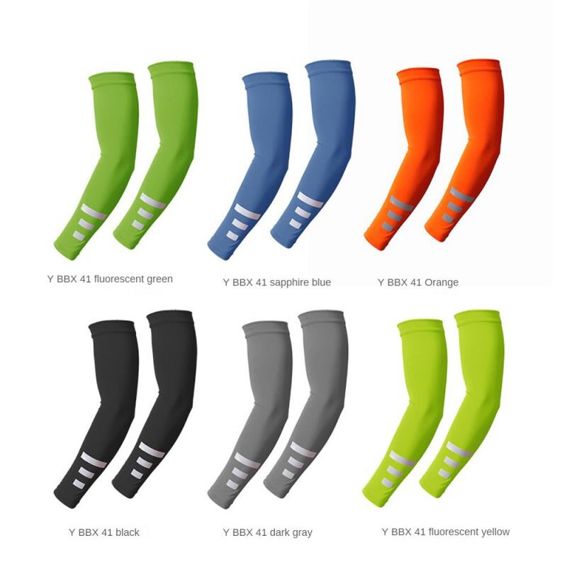 Sporturi în aer liber de vară, fitness, mâneci cu protecție solară, mâneci respirabile pentru brațe, alergare de noapte, mâneci reflectorizante pentru sport, mâneci din mătase de gheață