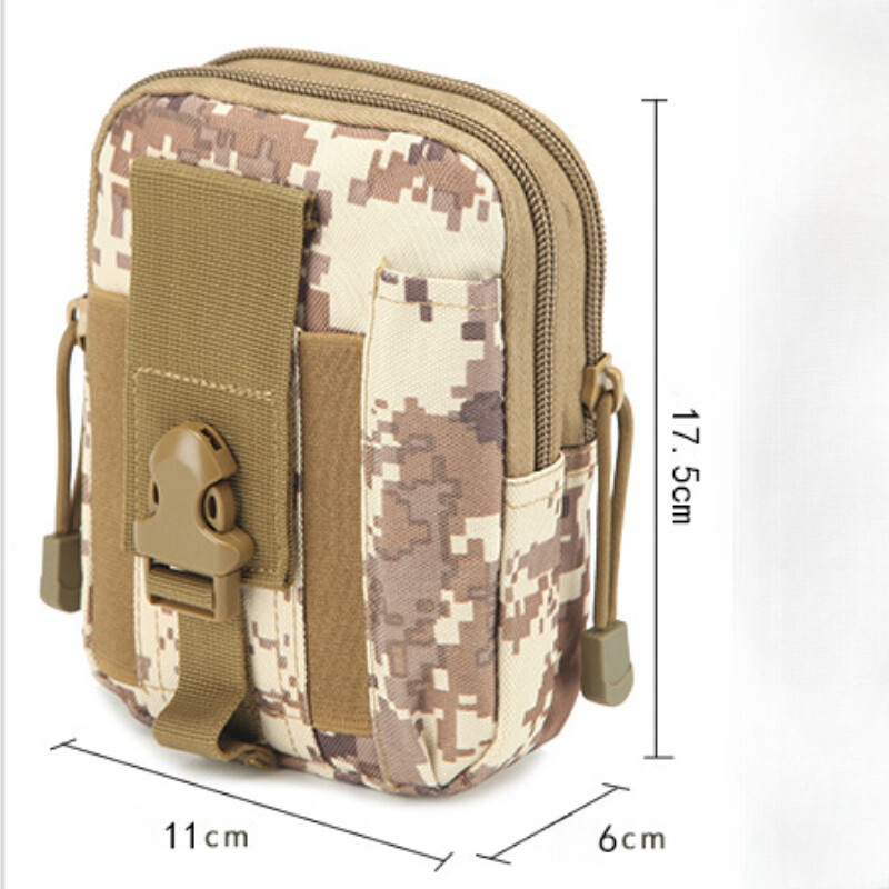 Mobilā tālruņa korpusa maisiņš jostas soma Ūdensizturīgs neilona daudzfunkcionāls ikdienas vīriešu jostas komplekts, maza soma