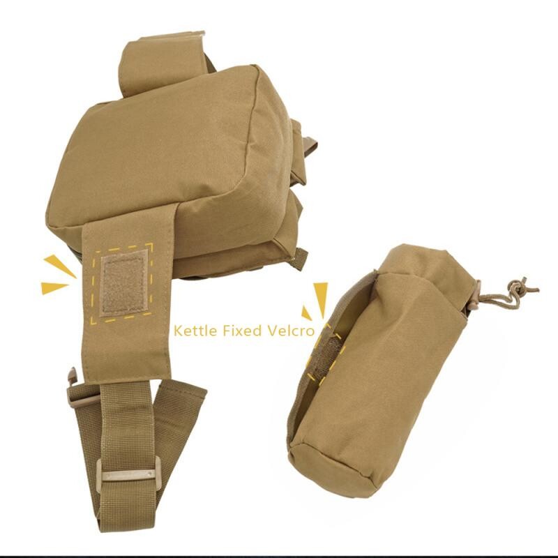 Pachet de talie pentru sporturi în aer liber Telefon din nailon pentru drumeții Husă pentru sticlă de apă Pachet pentru instrumente sportive Vânătoare Alpinism Camping curea Geantă