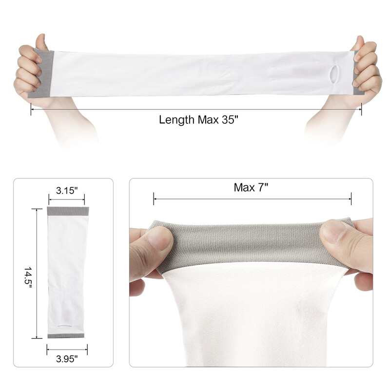 1 par UV rukava za zaštitu od sunca za muškarce, žene, UPF 50 kompresijsko hlađenje rukava za ruke s rupom za palac za sport, jahanje