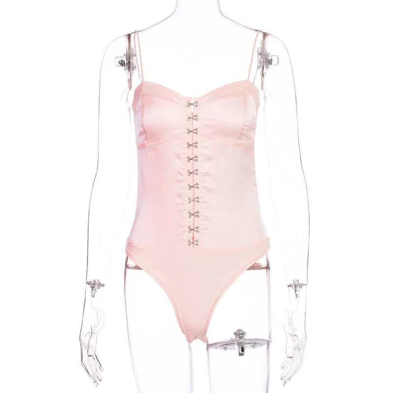 Madingi Solid Liekni pečių kombinezonai Moteriški drabužiai Berankoviai Sexy Bodysuit Moteriškas Korsetas Kūno Y2k Vasariniai Drabužiai Skinny