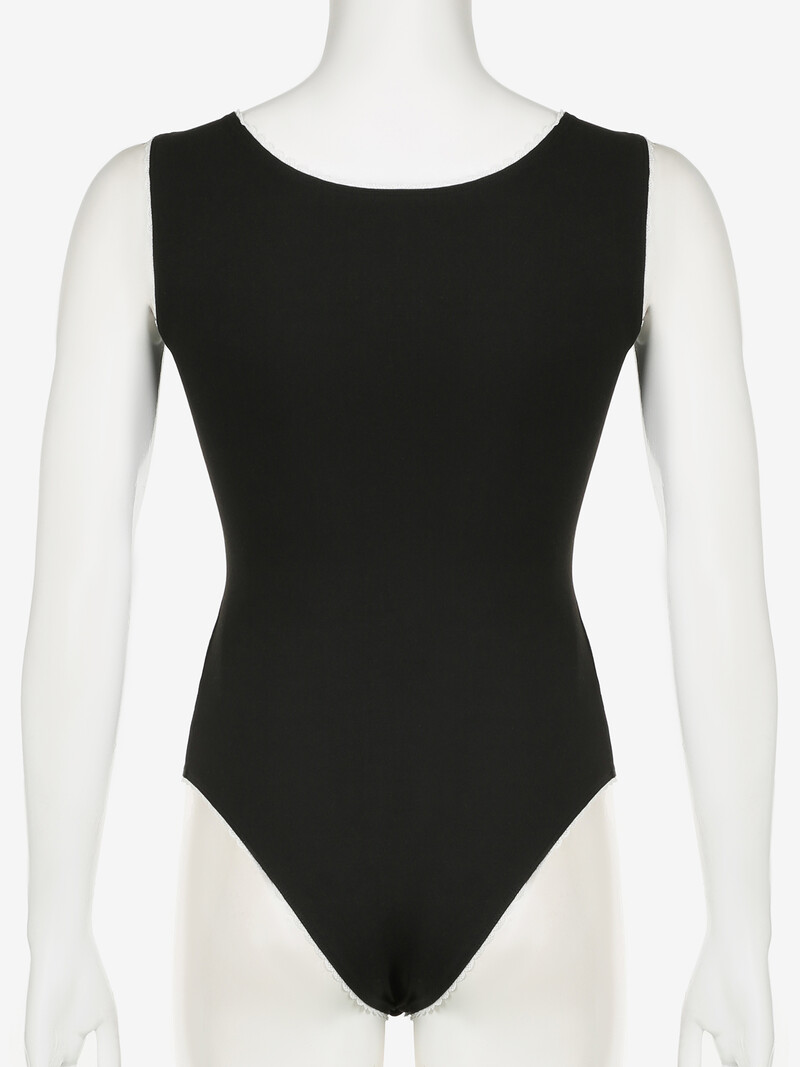 IAMSURE Basic, vienkrāsaini, mežģīņu apdari, bodiji, neformāli, seksīgi, plāni, V veida kakla izgriezuma bikses, sieviešu 2024. gada vasaras modes ielas apģērbs sievietēm