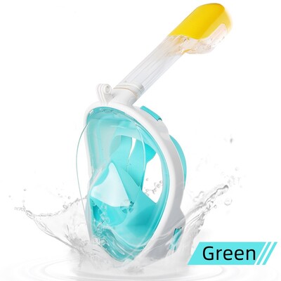 Scuba subacvatică anti-ceață Mască de scufundări cu față completă Măști respiratorii pentru snorkeling Echipament de înot sigur, rezistent la apă, pentru copii adulți