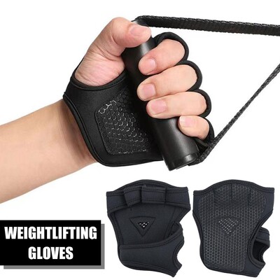 Protector pentru palme pentru mana Manusi de fitness Tampoane de culturism pentru antrenament cu gantere Manusi pentru antrenament cu greutati Grips pentru antrenament de ridicare cu putere H1E8