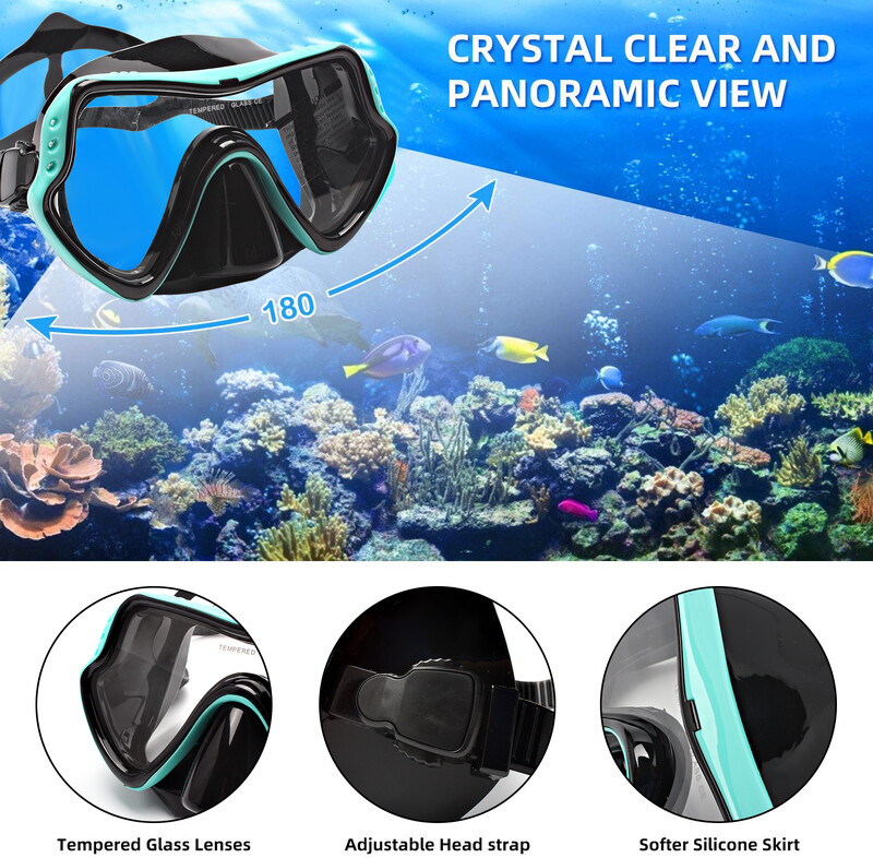 JSJM Jauna Profesionāla Snorkel Diving Mask Snorkels Brilles Brilles Niršanas Aizsargbrilles Peldcaurules komplekts Snorkel Maska Pieaugušajiem Unisex