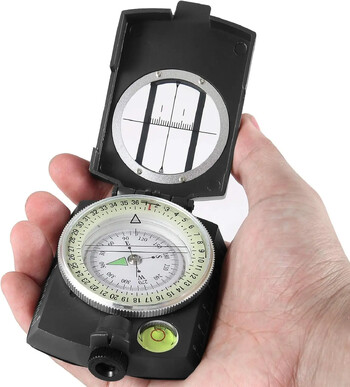 Tactical Survival Compass Υψηλής Ακρίβειας Professional Metal Sight Compass Φωτεινή για υπαίθρια πεζοπορία αναρρίχηση εξερευνώντας γεωλογία