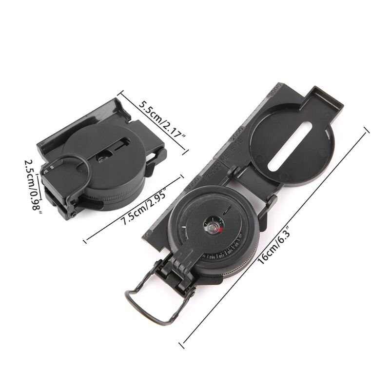 Busolă tactică militară pliabilă Jucării pentru copii Busolă de predare Alpinism Echipament de supraviețuire Camping Drumeții