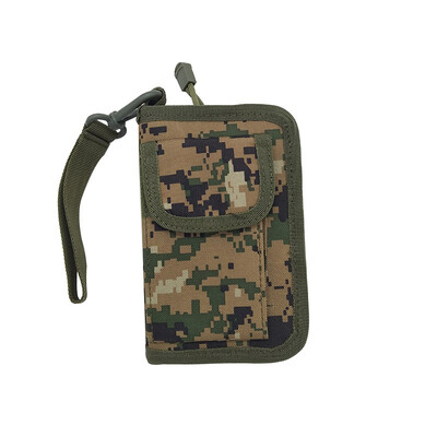 Novi dolazak, elegantan muški najlonski lovački taktički novčanik s patentnim zatvaračem, 5 boja, zeleni ACU TAN, crna maskirna torbica, novčanik za dječake