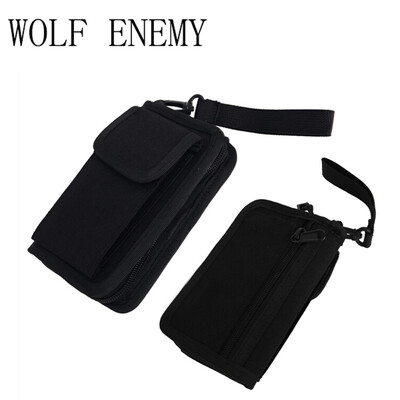 Novi dolazak, elegantan muški najlonski lovački taktički novčanik s patentnim zatvaračem, 5 boja, zeleni ACU TAN, crna maskirna torbica, novčanik za dječake