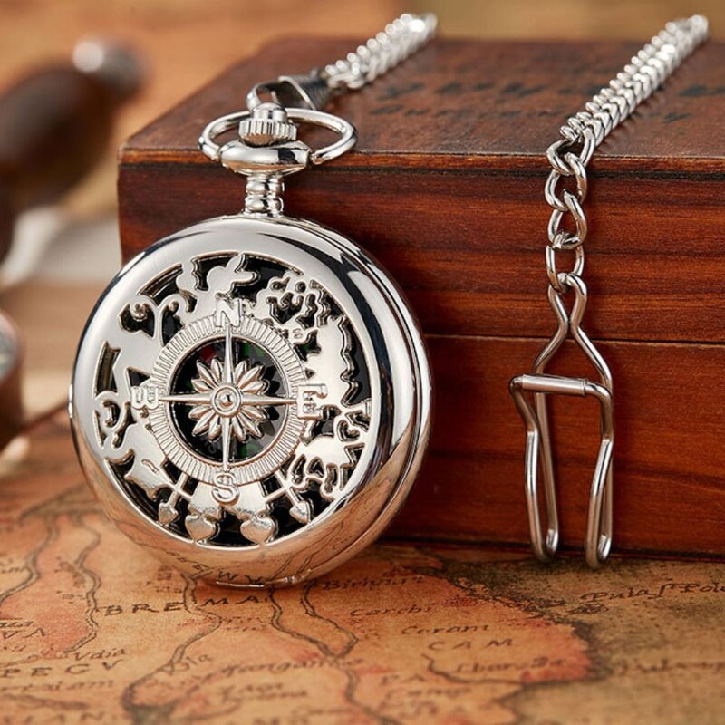Retro āra pārgājienu navigācijas kompass vintage bronzas kabatas kompass bērniem dāvanu retro kabatas pulksteņa kompass āra rīks