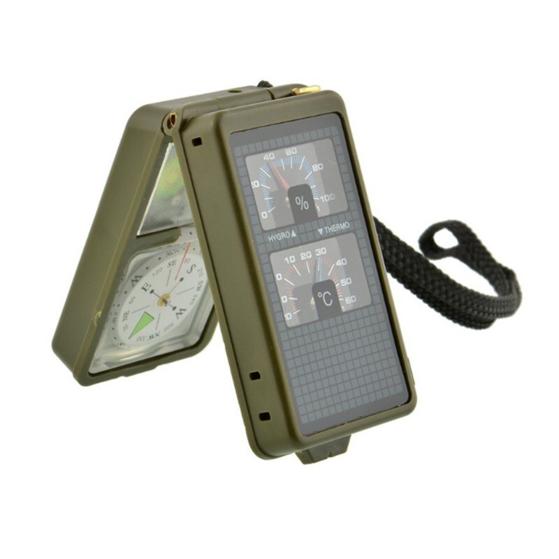 Мултифункционален преносим сгъваем обектив Компас Военна лодка Табло Навигация Компас Стойка за табло Открит Къмпинг Туризъм Surviva