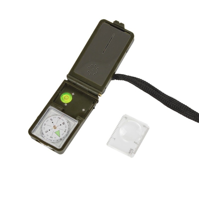 Мултифункционален преносим сгъваем обектив Компас Военна лодка Табло Навигация Компас Стойка за табло Открит Къмпинг Туризъм Surviva