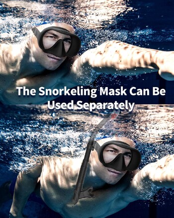 Κατάδυση Snorkel Professional SwimmingUnderwater Breathing Tube Sube Equipment, Diving and Snorkeling Device, Full Dry Snorkel