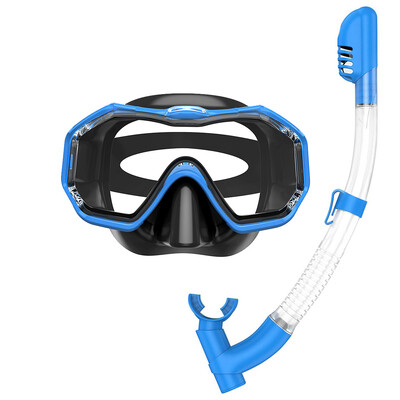 3 Windows snorkelu masku komplekts niršanai ar akvalangu peldēšanas brilles Panorāmas platskata HD Dry Top Pretnoplūdes pretmiglas līdzeklis pieaugušajiem un bērniem