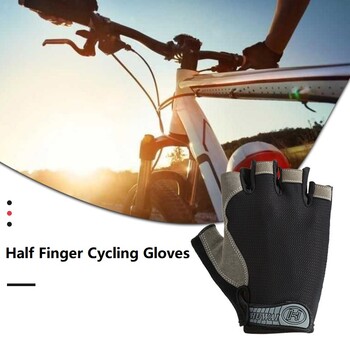 Half Finger Gloves Gym Fitness Αντιολισθητικό Γυναικείο Pad Gel Cycling Fingerless Gloves Αξεσουάρ ποδηλάτου