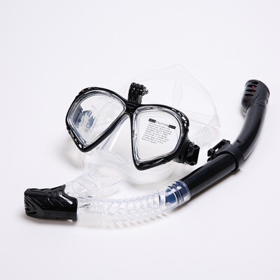 Mască de snorkeling la modă, set de snorkel, mască de scufundări, ochelari de înot, snorkel-ul este potrivit pentru camera de sport subacvatică GoPro