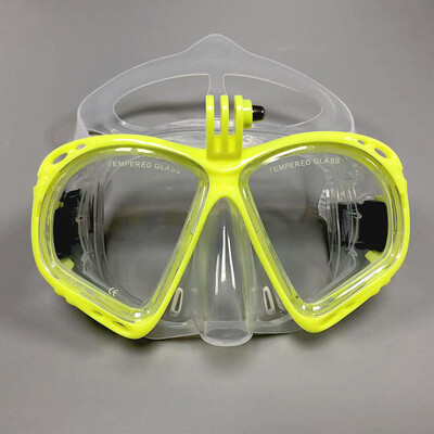 Mască de snorkeling la modă, set de snorkel, mască de scufundări, ochelari de înot, snorkel-ul este potrivit pentru camera de sport subacvatică GoPro