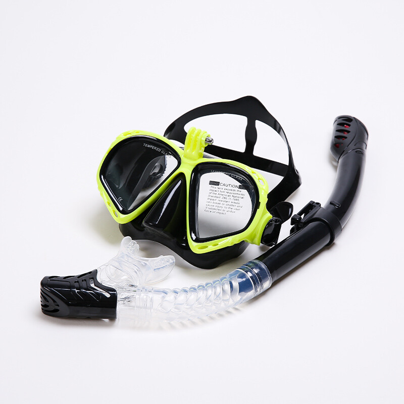Mască de snorkeling la modă, set de snorkel, mască de scufundări, ochelari de înot, snorkel-ul este potrivit pentru camera de sport subacvatică GoPro