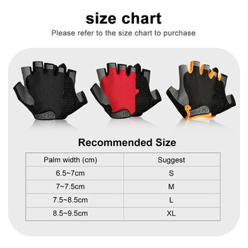 Half Finger Gloves Gym Fitness Αντιολισθητικό Γυναικείο Gel Pad Gloves Cycling Fingerless Gloves Αξεσουάρ ποδηλάτου Μοτοσικλέτα ιππασίας