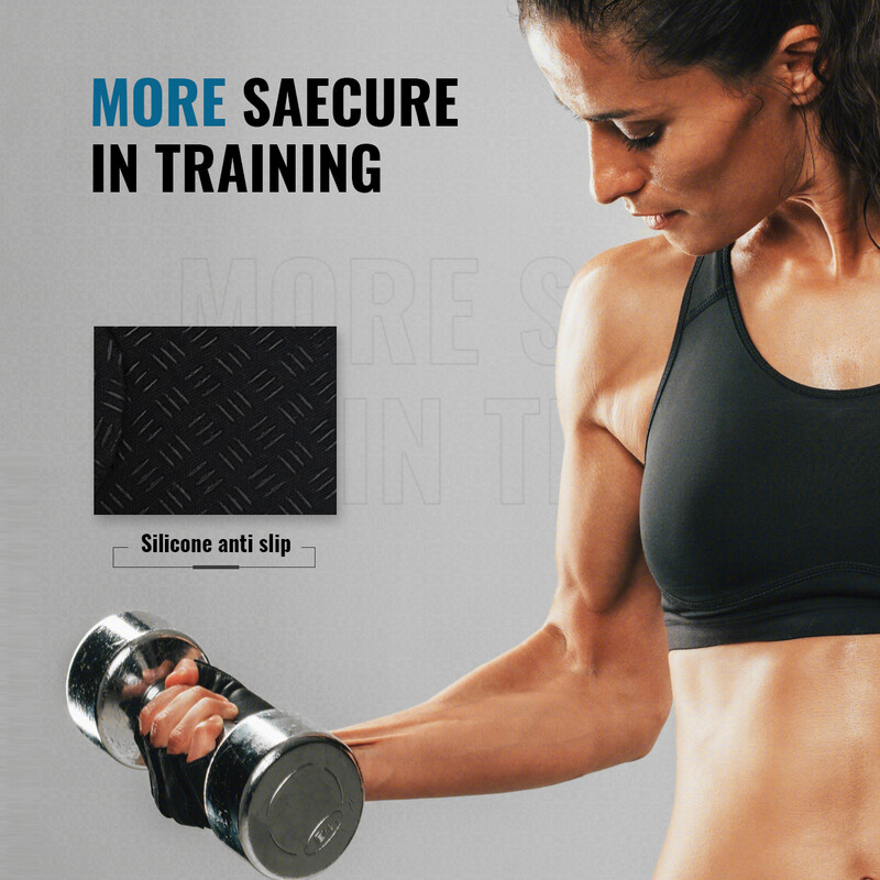 Sporto salės fitneso pirštinės moterims, kvėpuojančios puspirštės neslystančios pirštinės, skirtos dviratininkams, svorių kilnojimui, jogai