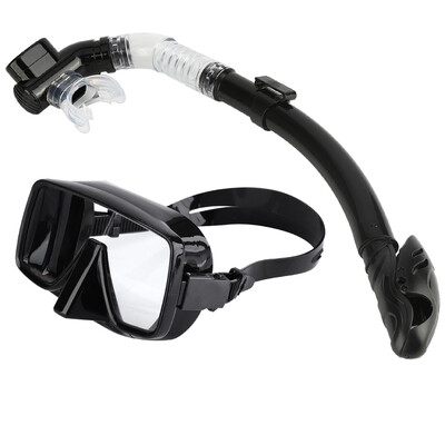 Mască de scufundări Set snorkel complet uscat Scufundare Snorkeling Ochelari de scufundare subacvatic Scuba Înot Tub de respirație