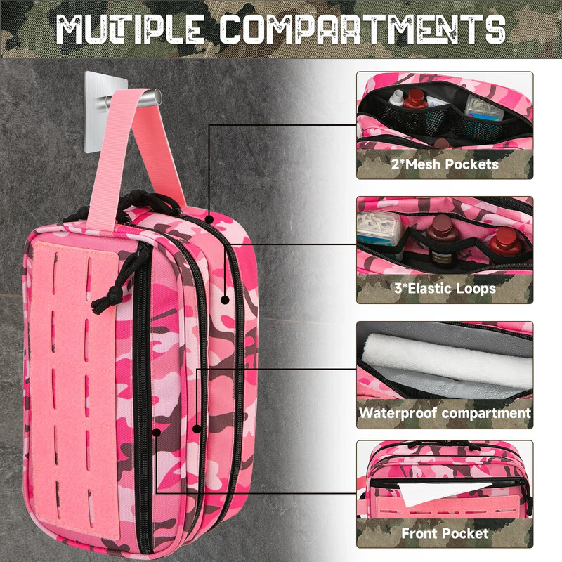 Taktiskā tualetes soma vīriešiem higiēnas soma instrumentu maisiņi, mazi Dopp komplekti vīriešu skūšanās komplektam