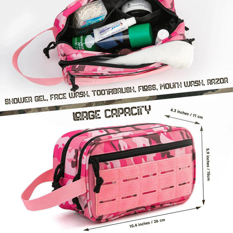 Taktiskā tualetes soma vīriešiem higiēnas soma instrumentu maisiņi, mazi Dopp komplekti vīriešu skūšanās komplektam