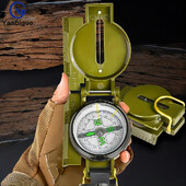 Компас, водоустойчив многофункционален компас с посока, лупа за определяне на позицията, авариен преносим компас за къмпинг на открито