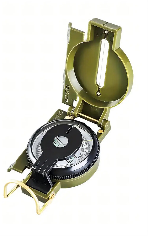 Компас, водоустойчив многофункционален компас с посока, лупа за определяне на позицията, авариен преносим компас за къмпинг на открито