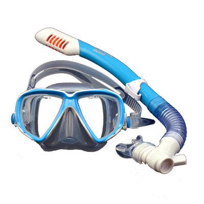 Echipament de snorkeling pentru copii Set de mască de scufundare pentru copii Dry Top Ochelari de înot pentru juniori cu tub Sticlă temperată anti-aburire
