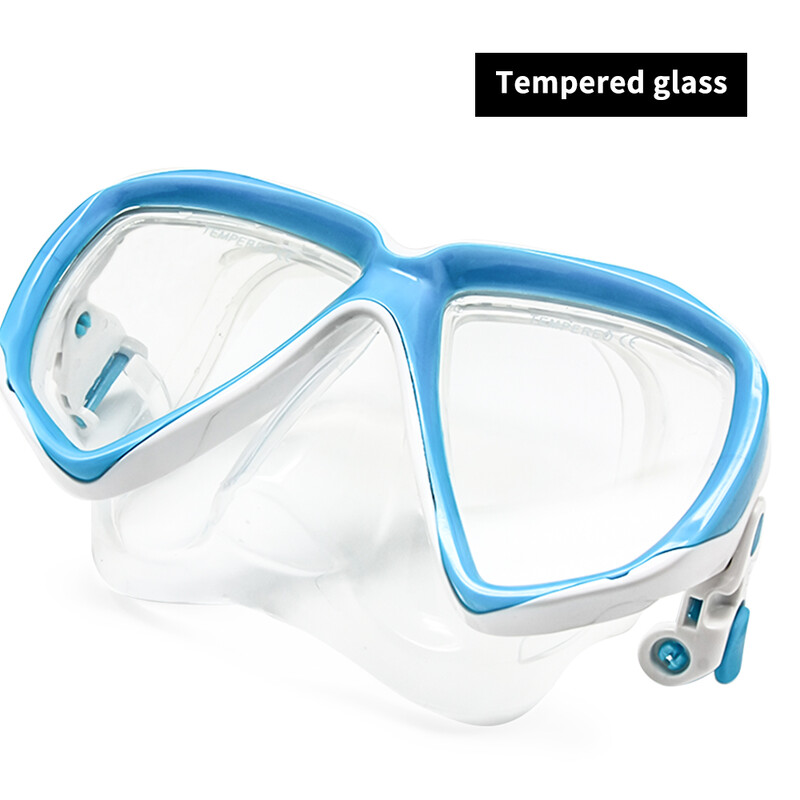 Echipament de snorkeling pentru copii Set de mască de scufundare pentru copii Dry Top Ochelari de înot pentru juniori cu tub Sticlă temperată anti-aburire