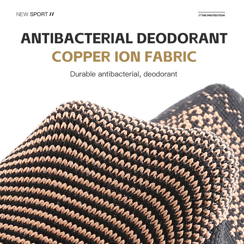 1 bucăți gleznă din cupru, mânecă de compresie pentru susținerea gleznei infuzată pentru bărbați și femei, pentru dureri de picior, entorsă la gleznă, recuperare, sport