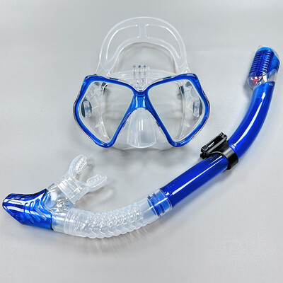 Snorkel Set Niršanas maska GoPro zemūdens sporta kamerai Pretmiglas Profesionālās peldēšanas brilles Sausā snorkelēšanas caurule pieaugušajiem