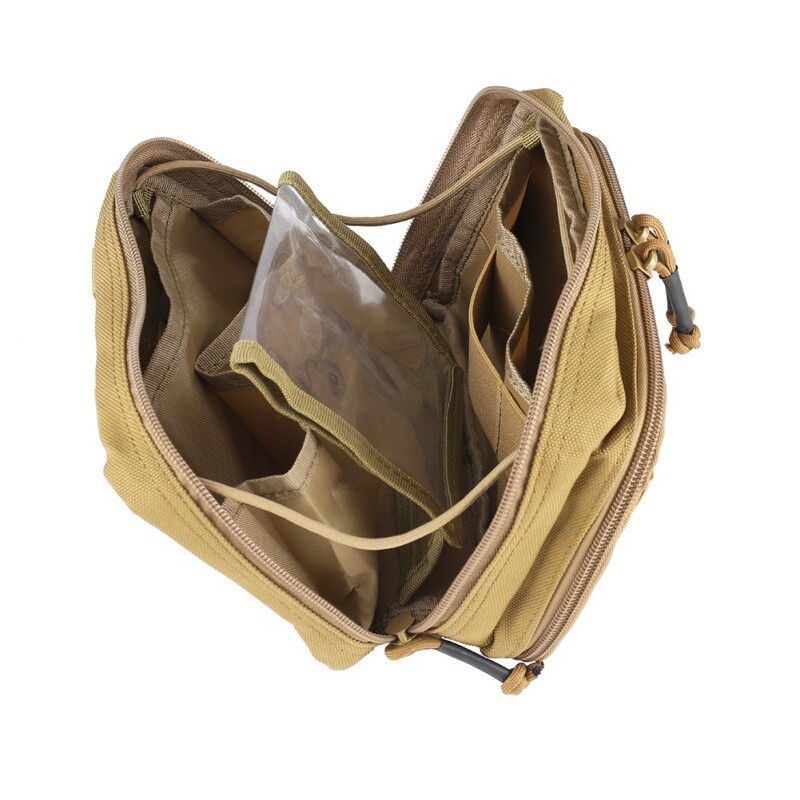 Geantă tactică în aer liber, sistem Molle din nailon 1000D, husă de urgență, călătorii în aer liber, camping, vânătoare, pachet de talie pentru instrumente EDC.