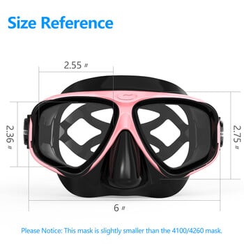 COPOZZ Professional Diving Scuba Mask No Fogging Snorkeling Scuba Dive Γυαλιά Seal Diving Tempered Glass Mask Ανδρικά γυαλιά