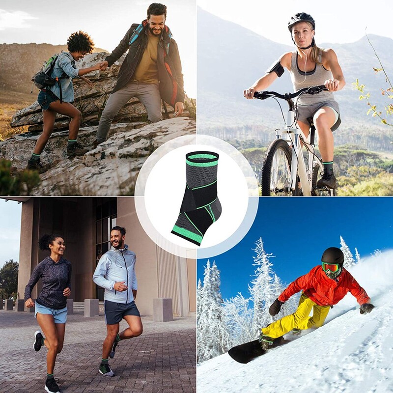 1 buc bretele de susținere a gleznei mâneci de compresie respirabile cu înveliș ajustabil pentru ameliorarea umflaturii durerii de gleznă în fasciita plantară