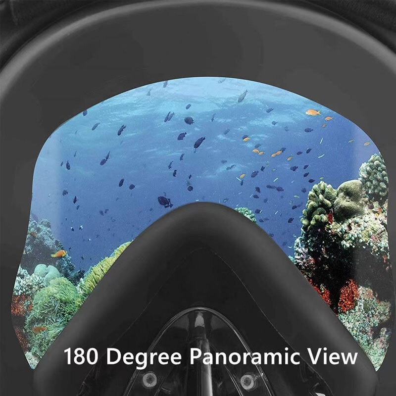 Potrepštine za ronjenje - Potpuno suha maska za ronjenje Potpuno pokrivajuća maska za ronjenje