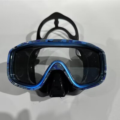 QYQ Niršanas maska Snorkelēšanas peldēšanas maska Freestyle baseina niršanas ar akvalangu aprīkojums Panorāmas rūdīts stikls