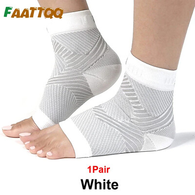 1 pora kompresinių kojinių su padų fascitu moterims vyrams, čiurnos kompresinė rankovė, kulkšnies įtvaras – lanko atrama ir kulno skausmui malšinti