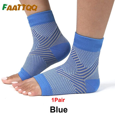 1 pora kompresinių kojinių su padų fascitu moterims vyrams, čiurnos kompresinė rankovė, kulkšnies įtvaras – lanko atrama ir kulno skausmui malšinti