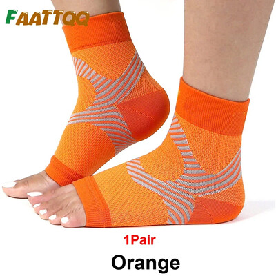 1 pora kompresinių kojinių su padų fascitu moterims vyrams, čiurnos kompresinė rankovė, kulkšnies įtvaras – lanko atrama ir kulno skausmui malšinti